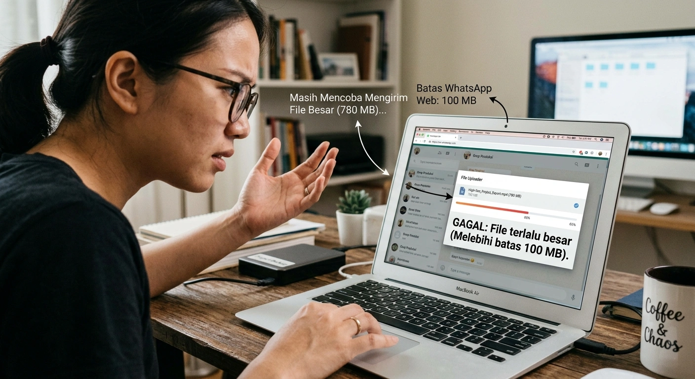 Cara Kirim File Besar Lewat WhatsApp Web dengan Mudah